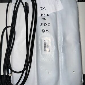 3x USBA to USBC 8ft.